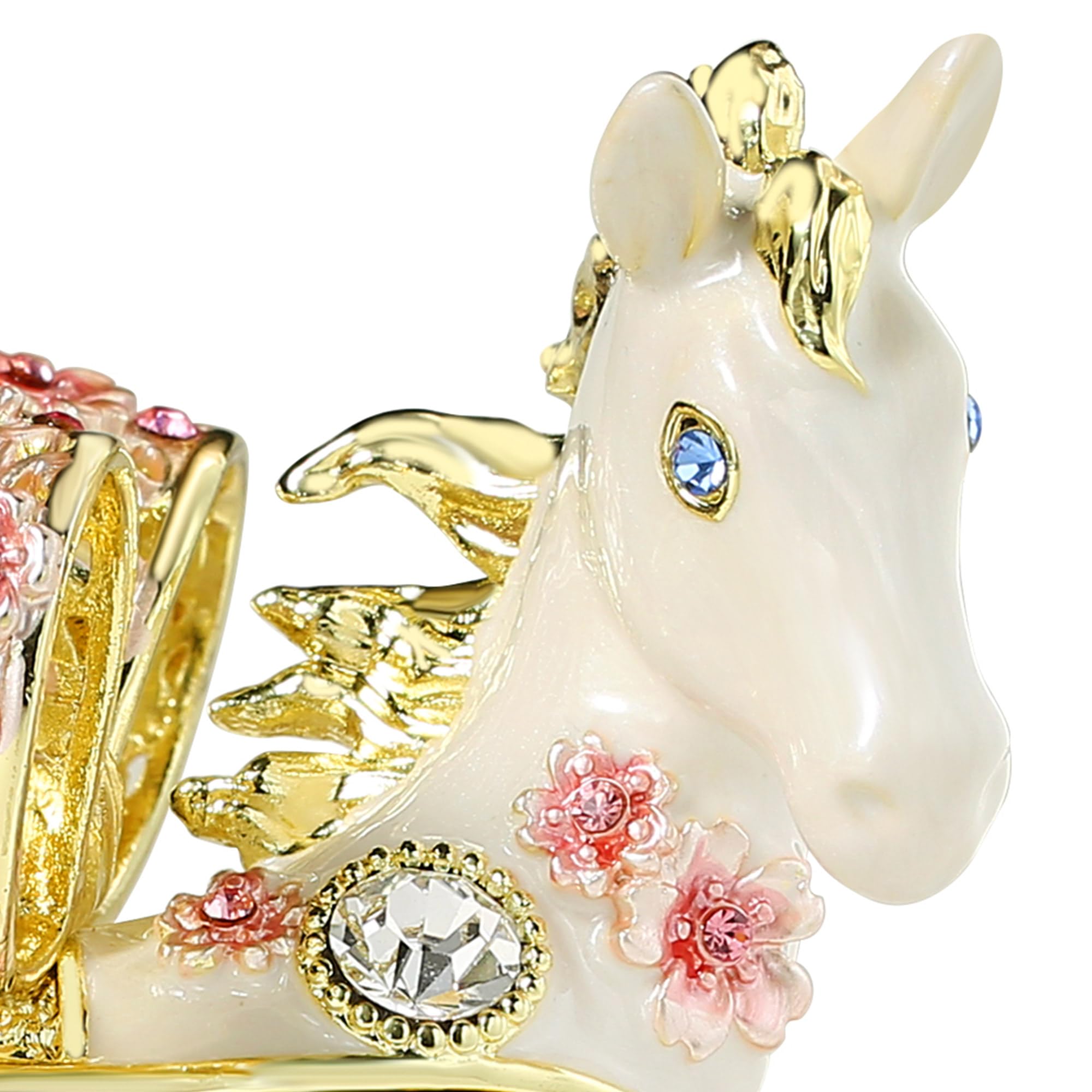 Amazon｜東京銀座PICALS 午年 白馬 ジュエリーボックス 干支の置き物